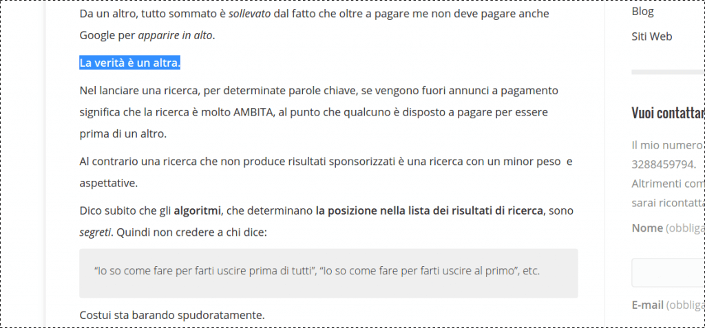 AdWords link sponsorizzati - francescodattolo.it